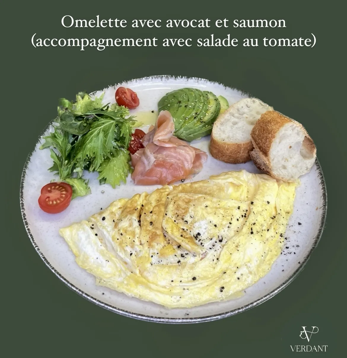 Plat brunch Verdant Nice - petit-déjeuner gourmand
